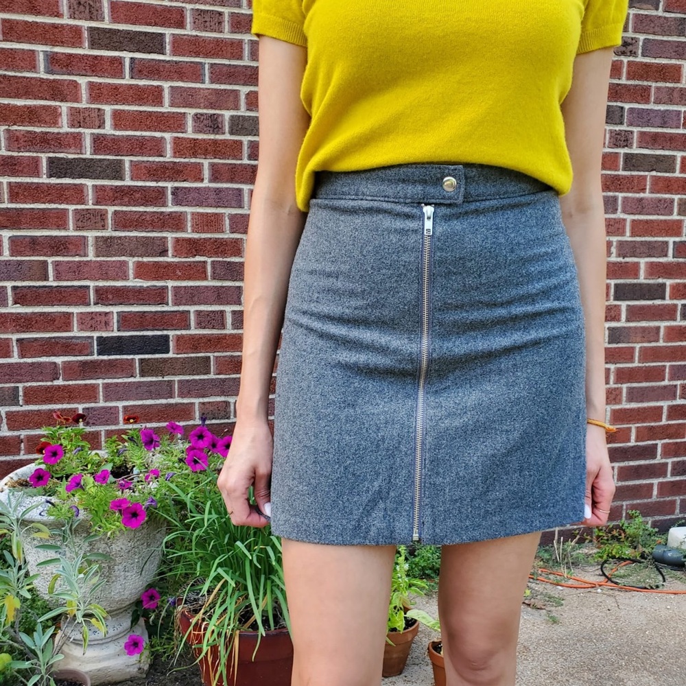 Wool Mini-Skirt Madewell Size 0